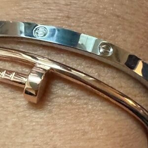 Rose Gold Love & Nail Bracelets